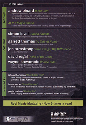 Reel Magic Magazine - Episode 5 (Johnny Thompson) - DVD - Image 2
