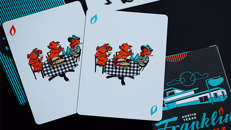 FRANKLIN BBQ RETRO BLACK PLAYING CARDS - thumbnail 3