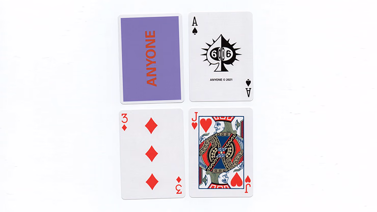 Purple/Red Cap Logo ANYONE Playing Cards - Image 2