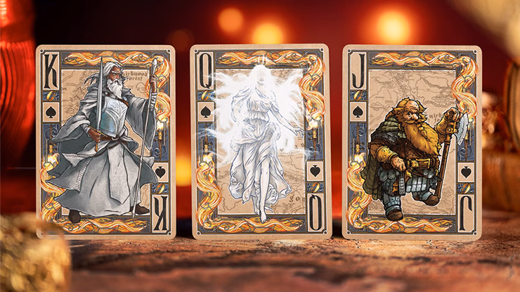 The Lord of the Rings - Two Towers Playing Cards (Gilded Edition) by Kings Wild - thumbnail 3
