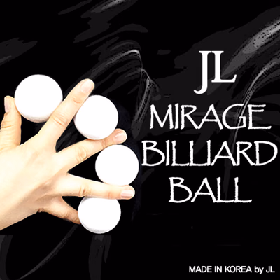 JL Lukas Ball by JL (WHITE, 3 Balls and Shell) - magic trick