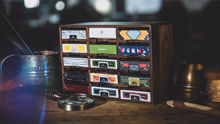 Wooden Playing Cards Cabinet (15 Deck Case) by TCC - Trick - magic trick