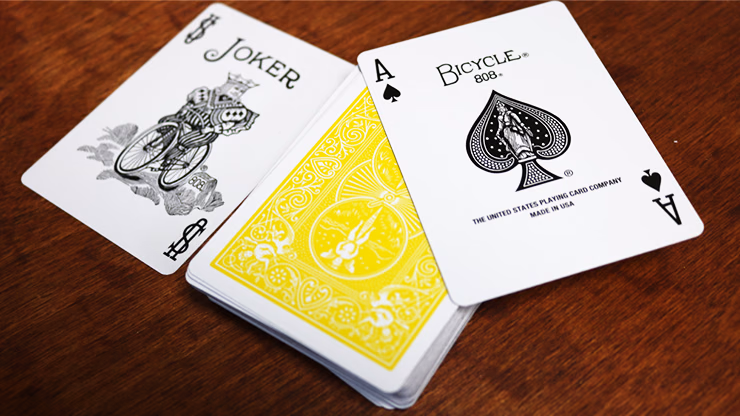 Bicycle Yellow Playing Cards by US Playing Cards Co - thumbnail 3