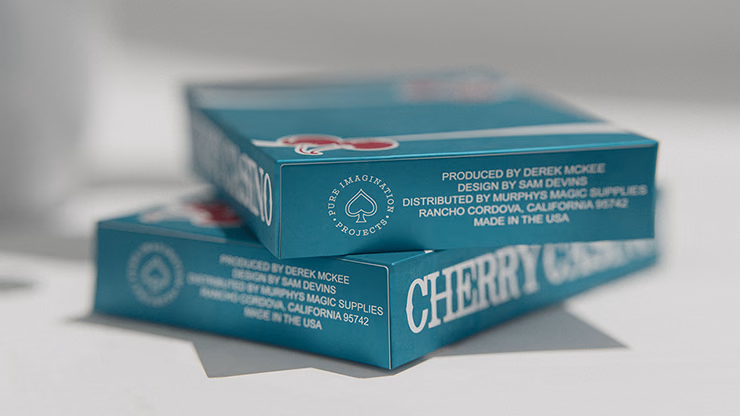 Cherry Casino (Tropicana Teal) Playing Cards by Pure Imagination Projects - Image 2