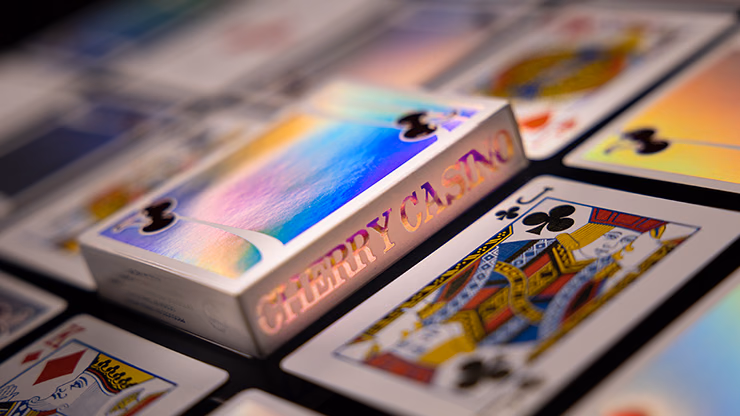 Cherry Casino Sands Mirage (Holographic) Playing Cards - Image 2