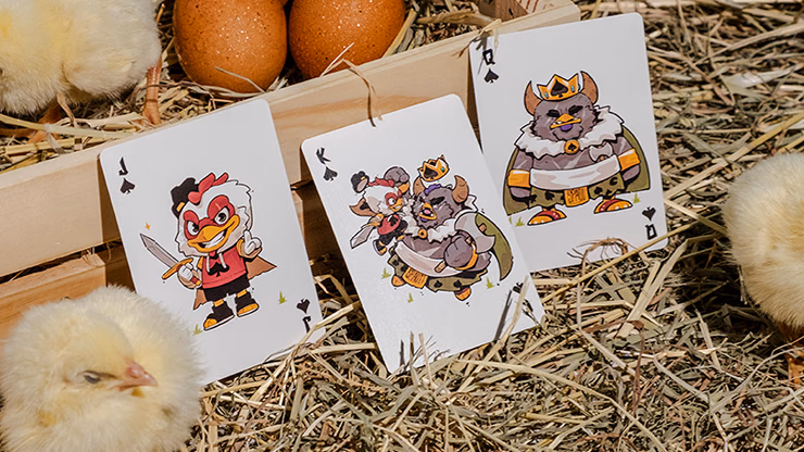 BICYCLE CHKNS & CROWNS PLAYING CARDS - thumbnail 4