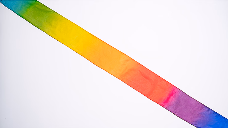 PRO SILK LARGE RAINBOW STREAMER 16 foot X 2.5 inch by Murphy's Magic - thumbnail 3