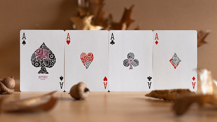 Butterfly Seasons Marked Playing Cards (Fall) by Ondrej Psenicka - Image 2