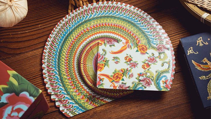 Phoenix and Peony Playing Cards by Bacon Playing Card Company - thumbnail 3