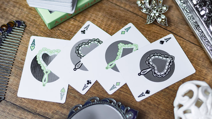 Reflections Epiphany (Green) Playing Cards by Emily Sleights - thumbnail 3