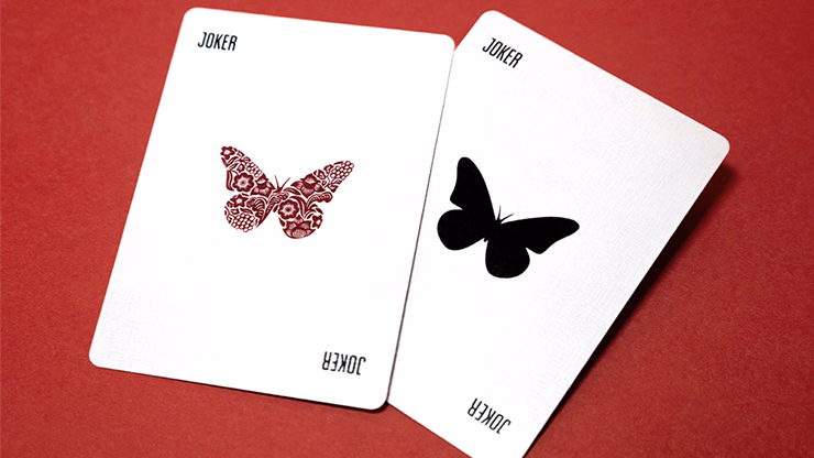 Butterfly Worker Marked Playing Cards (Red) by Ondrej Psenicka - thumbnail 3