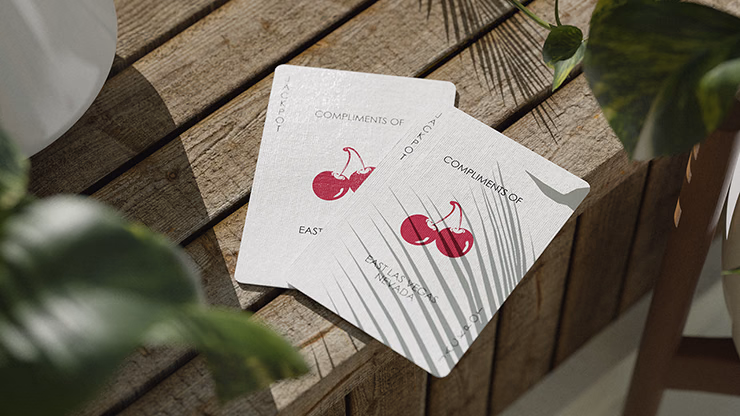 Cherry Casino (Tropicana Teal) Playing Cards by Pure Imagination Projects - thumbnail 6