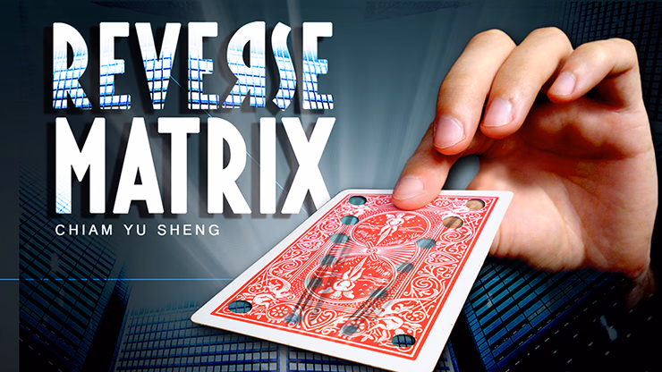 REVERSE MATRIX RED (Gimmicks and Online Instructions) by Chiam Yu Sheng - Trick - magic trick