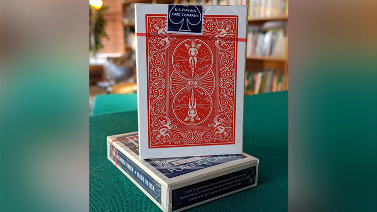Experts Thin Crushed Printed on Web Press Rider Back Back (Red) Playing Cards - Image 2