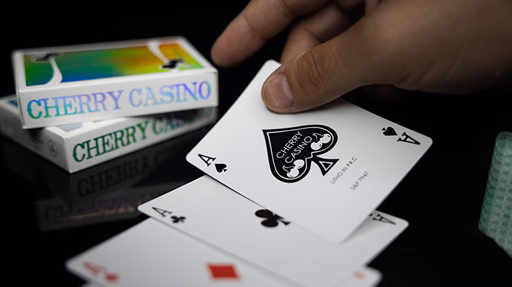 Cherry Casino Sands Mirage (Holographic) Playing Cards - thumbnail 6