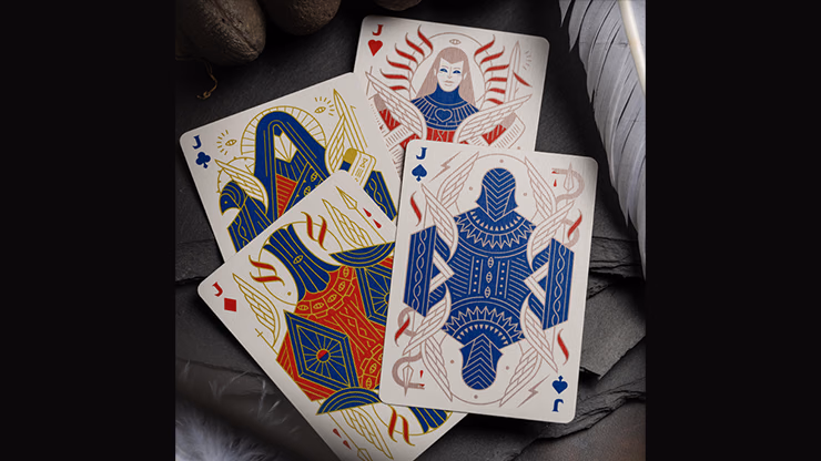 Celestial Valor Playing Cards by Giovanni Meroni(greenish yellow) - thumbnail 5