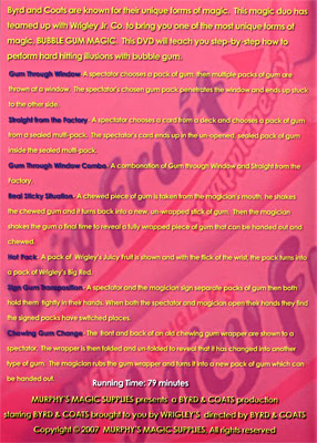 Bubble Gum Magic by James Coats and Nicholas Byrd - Volume 1 - DVD - Image 2