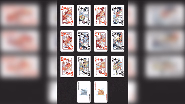 GUAN DAM -Warriors of the Three Kingdoms (Black) Playing Cards by YOKAGAME - thumbnail 3
