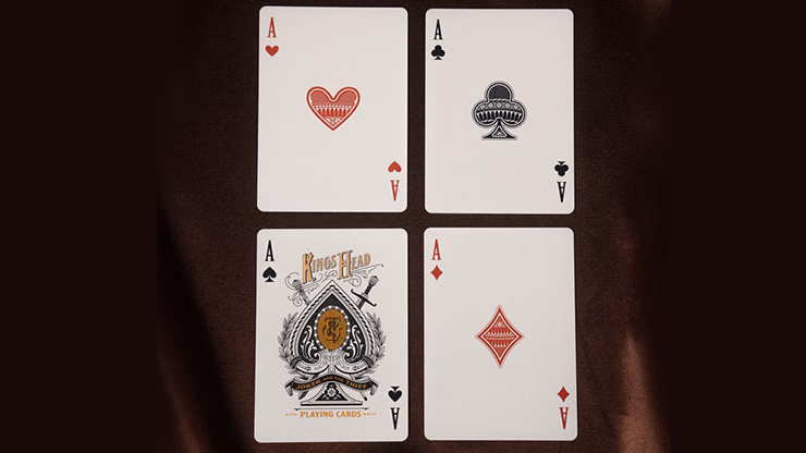 King's Head (Black and Gold Foil) Playing Cards by Joker and the Thief - thumbnail 4