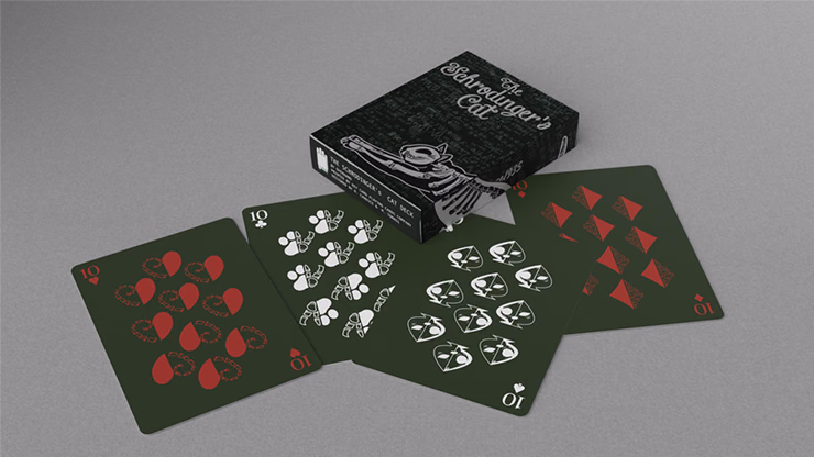 Schrodinger's Cat: Alive Green Edition Playing Cards - thumbnail 4