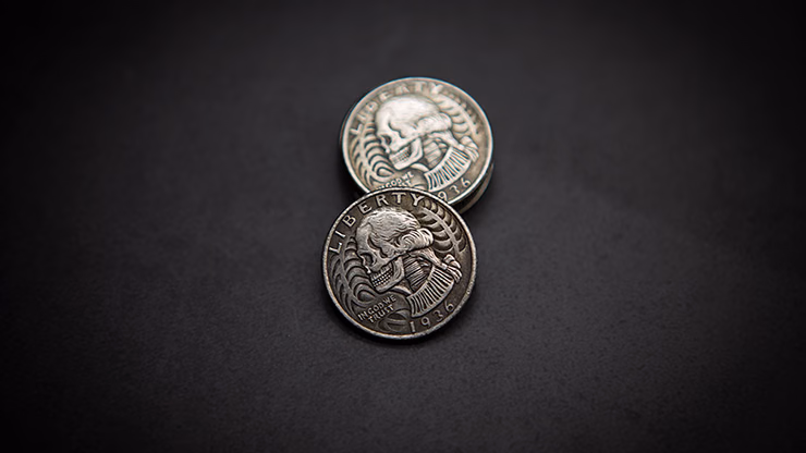 WASHINGTON SKULL HEAD COIN by Men Zi Magic - thumbnail 3