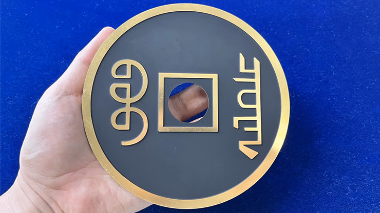 CHINESE COIN BLACK SUPER JUMBO by N2G - Trick - Image 2