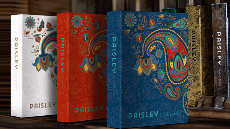 Plastic Paisley Poker Blue Playing Cards by Dutch Card House Company - thumbnail 4