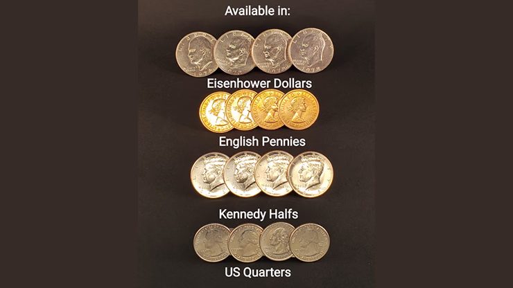 Symphony Coins (US Quarter) Gimmicks and Online Instructions by RPR Magic Innovations - Trick - Image 2