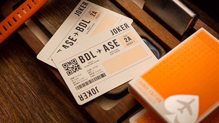 Lounge Edition in Hangar (Orange) by Jetsetter Playing Cards - thumbnail 4
