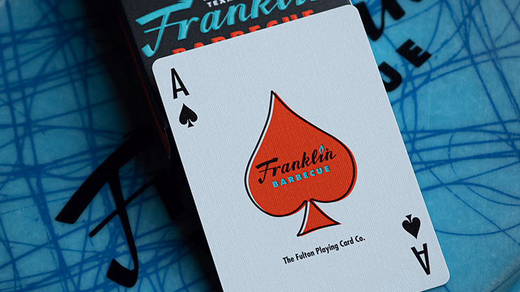 FRANKLIN BBQ RETRO BLACK PLAYING CARDS - thumbnail 5