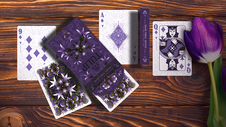 Grand Tulip Purple Playing Cards by Dutch Card House Company - Image 2
