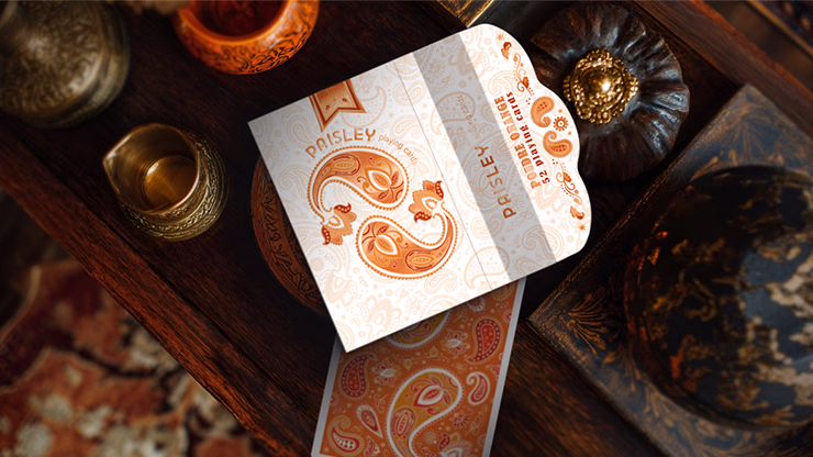 Paisley Ton sur Ton Poudre Orange Foil Designer's Choice - thumbnail 5