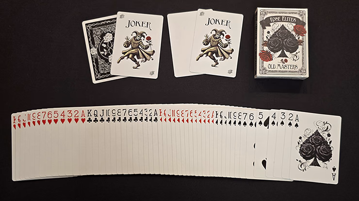 Rose Elites - Old Masters (Black) Marked Deck Playing Cards - thumbnail 3