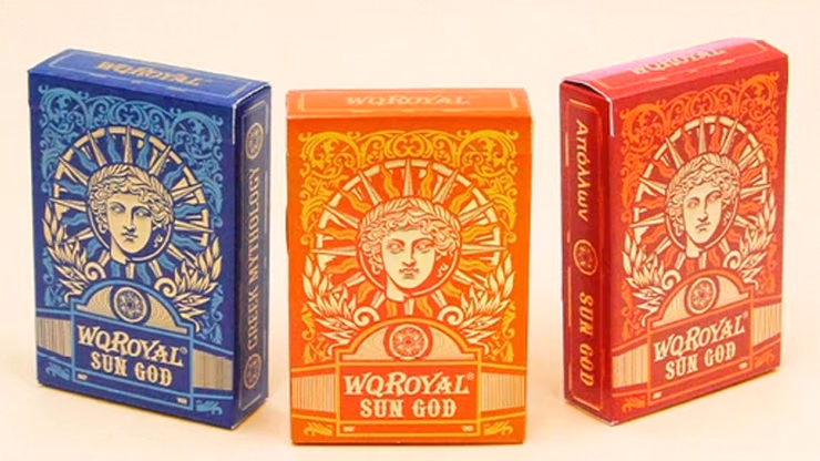 Sun God Greek Mythology Themed Blue Edition Playing Cards - thumbnail 6