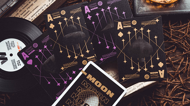 Moon (Black) Playing Cards - thumbnail 3