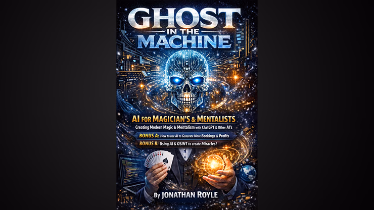 Ghost in the Machine AI for Magicians and MentalistsCreating Modern Magic & Mentalism with ChatGPT & Other AI's by Jonathan Royle eBook DOWNLOAD - magic trick