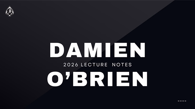 Damien's 2026 Lecture Notes eBook DOWNLOAD - magic trick