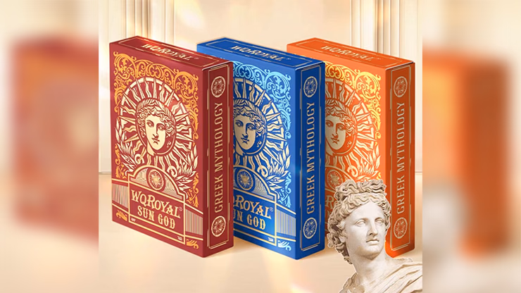 Sun God Greek Mythology Themed Blue Edition Playing Cards - thumbnail 4