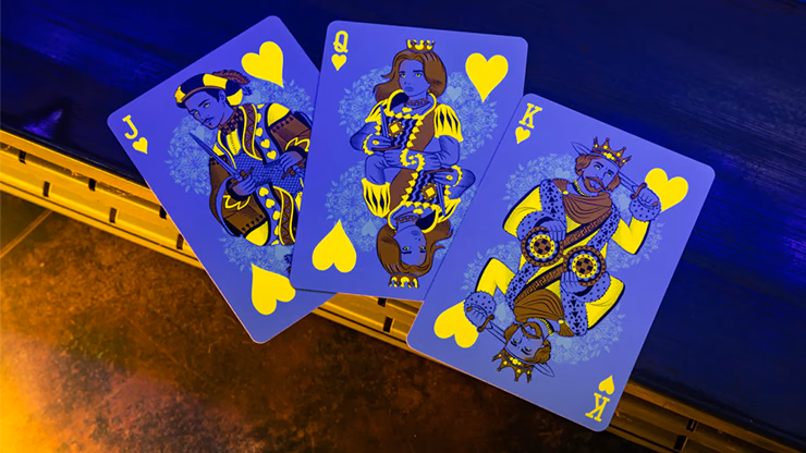 Bicycle Neon Rider Back Yellow-Starburst Deck Playing Cards - thumbnail 6