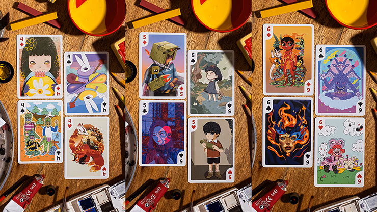Bicycle Sari Sari (Code Red Edition) Playing Cards - thumbnail 3