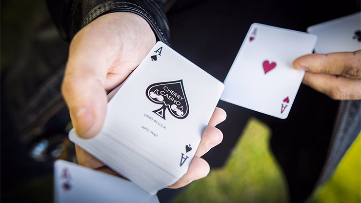 Cherry Casino (Sahara Green) Playing Cards by Pure Imagination Projects - thumbnail 6