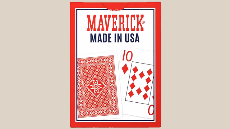 Maverick Made in the USA (Red) Playing Cards - thumbnail 3