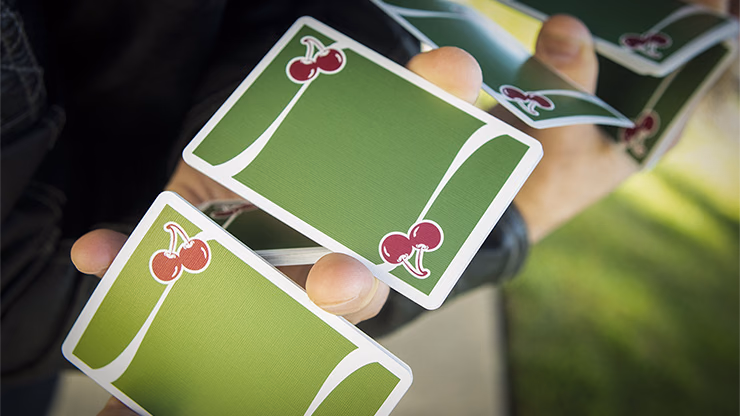 Cherry Casino (Sahara Green) Playing Cards by Pure Imagination Projects - thumbnail 3