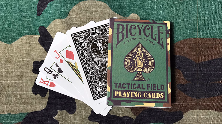 Bicycle Tactical Field Green Camo/Brown Camo (6 Decks) by US Playing Card Co - thumbnail 3