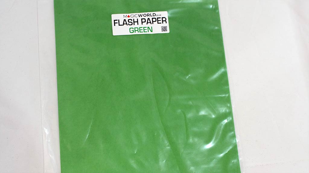 Flash Paper Green by MagicWorld - magic trick