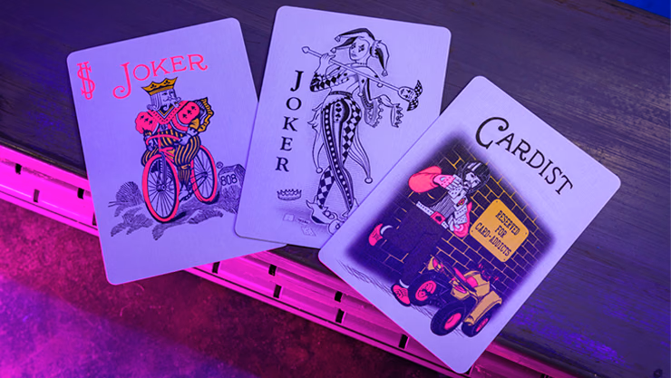 Bicycle Star-Fire Pink Neon Playing Cards - thumbnail 3
