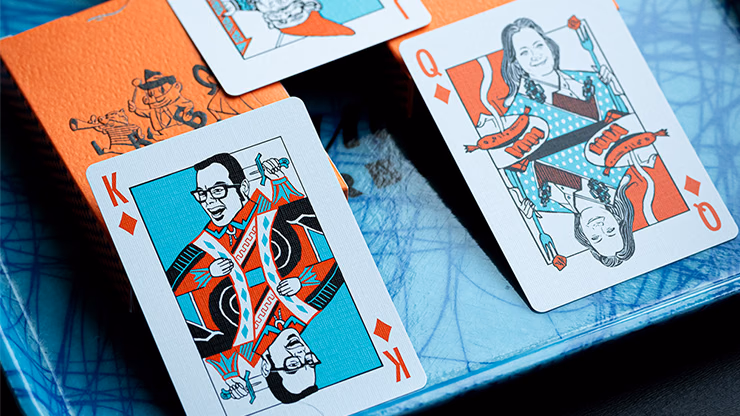 FRANKLIN BBQ CLASSIC ORANGE PLAYING CARDS - thumbnail 4