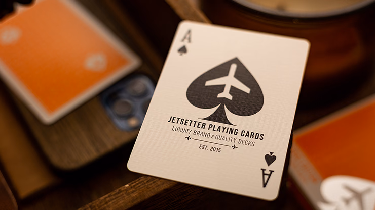 Lounge Edition in Hangar (Orange) by Jetsetter Playing Cards - Image 2