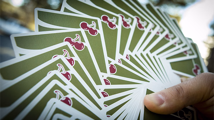 Cherry Casino (Sahara Green) Playing Cards by Pure Imagination Projects - thumbnail 4