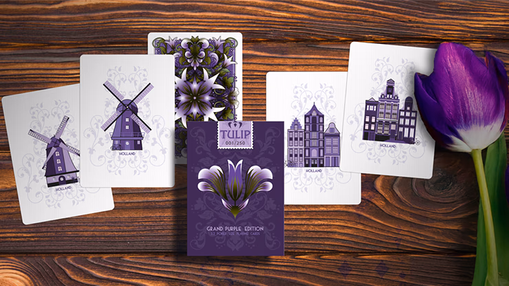 Grand Tulip Purple Playing Cards by Dutch Card House Company - thumbnail 3